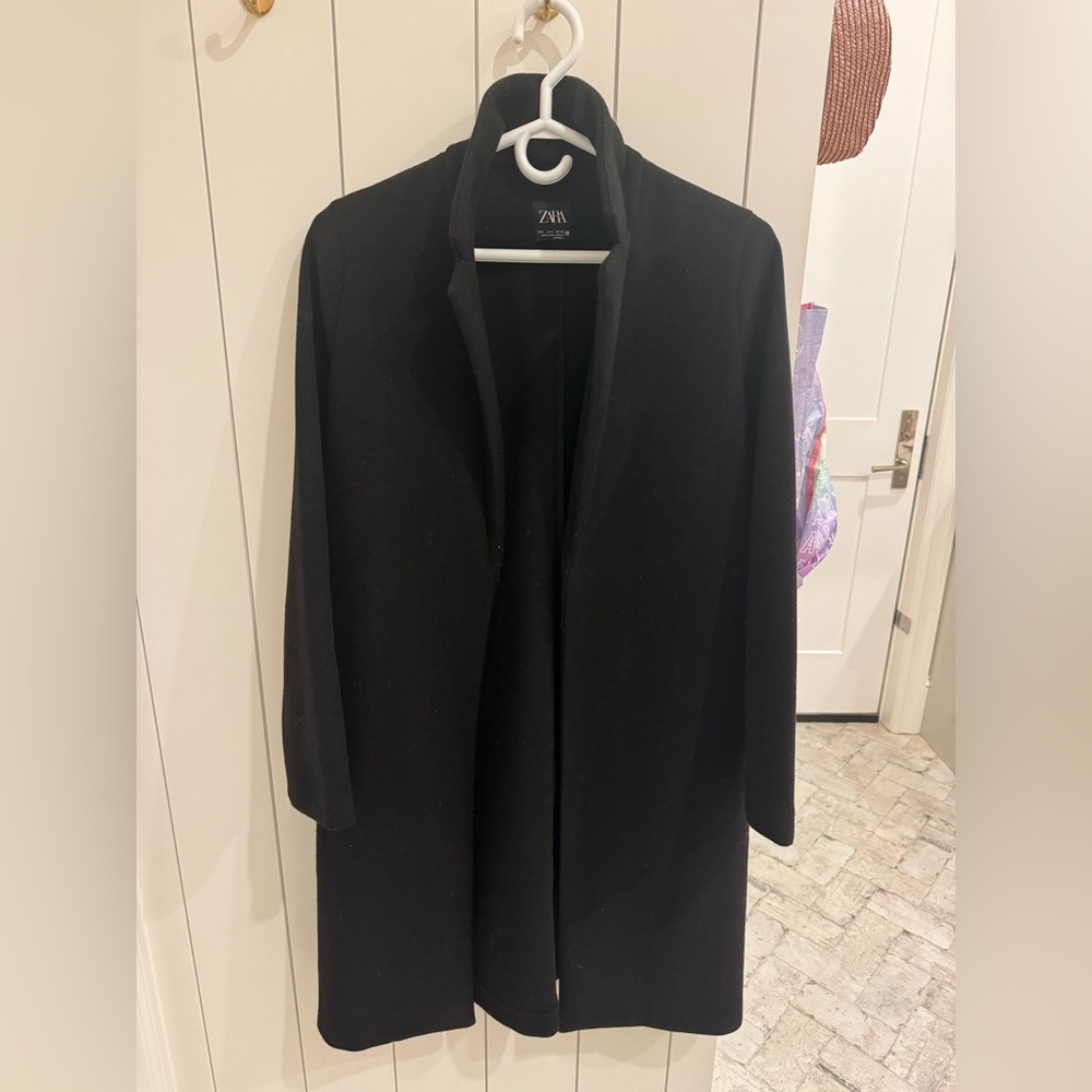 Zara Women’s Black Car Coat S